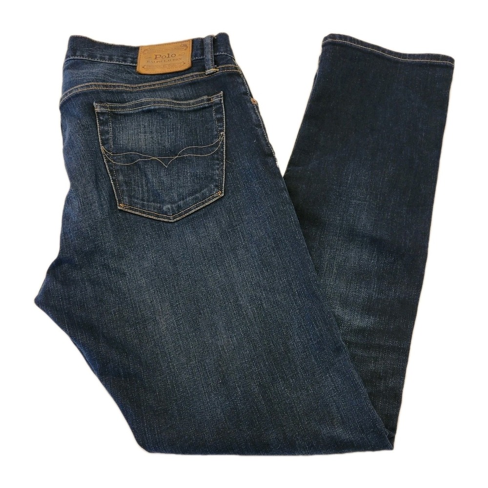 Polo Ralph Lauren Sullivan Slim Fit Jeans Dark Wash Mens 34x32 Denim RL